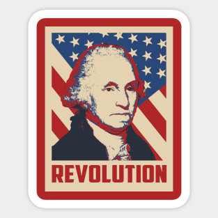 George Washington Revolution Sticker